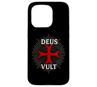 Deus Vult - Guerrier catholique du Christ Coque pour iPhone 15 Pro