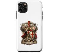 Deus Vult in Hoc Signo Vinces Chevalier Latin Médiéval Croisé Coque pour iPhone 11 Pro Max