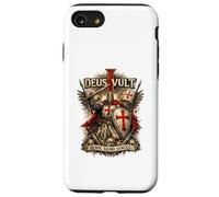 Deus Vult in Hoc Signo Vinces Chevalier Latin Médiéval Croisé Coque pour iPhone SE (2020) / 7/8