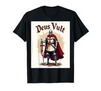 Deus Vult Knight Christian Templier Guerrier Of God Crusader T-Shirt