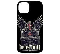 Deus Vult Medieval Templar Knight Croisades Coque pour iPhone 15 Plus