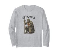 Deus Vult - Mot Latin Minimaliste pour l'histoire Manche Longue
