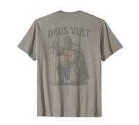 Deus Vult - Mot Latin Minimaliste pour l'histoire - Retour T-Shirt