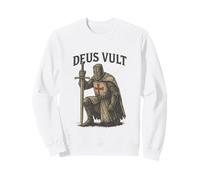 Deus Vult - Mot Latin Minimaliste pour l'histoire Sweatshirt