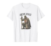 Deus Vult - Mot latin minimaliste pour l'histoire T-Shirt