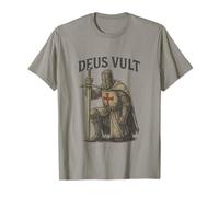 Deus Vult - Mot Latin Minimaliste pour l'histoire T-Shirt