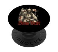 Deus Vult - Roi Baudouin IV de Jérusalem - Croisés PopSockets PopGrip Adhésif