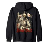 Deus Vult - Roi Baudouin IV de Jérusalem - Croisés Sweat à Capuche