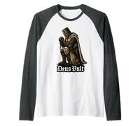 Deus Vult : Rosaire priant Le Chevalier templier catholique Manche Raglan