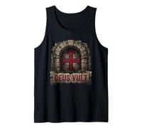 Deus Vult T-Shirt Chevaliers Templiers Croisés Croisade Débardeur