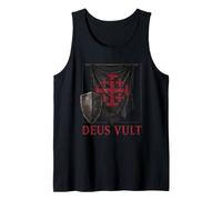 Deus Vult T-Shirt Chevaliers Templiers Croisés Croisade Débardeur