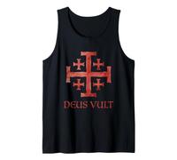 Deus Vult T-Shirt Chevaliers Templiers Croisés Croisade Débardeur
