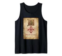 Deus Vult T-Shirt Chevaliers Templiers Croisés Croisade Débardeur