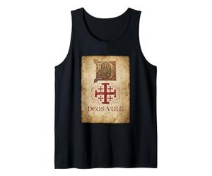 Deus Vult T-Shirt Chevaliers Templiers Croisés Croisade Débardeur