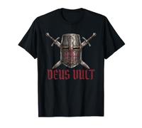 Deus Vult T-Shirt Chevaliers Templiers Croisés Croisade T-Shirt