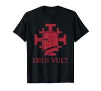 Deus Vult T-Shirt Chevaliers Templiers Croisés Croisade T-Shirt