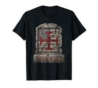 Deus Vult T-Shirt Chevaliers Templiers Croisés Croisade T-Shirt