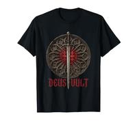 Deus Vult T-Shirt Chevaliers Templiers Croisés Croisade T-Shirt