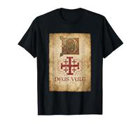 Deus Vult T-Shirt Chevaliers Templiers Croisés Croisade T-Shirt