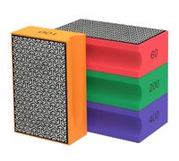 Deuson 4pcs Diamond Hand Polissing Tads Set 60/100/200/400 Grit Grant HANDELD LANDAND Bloc