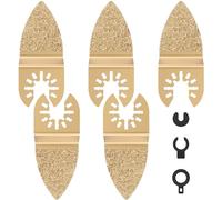 Deuson 5pcs doigt la lame de scie oscillante set en carbure oscillant les lames multi-outils à libération rapide lame d'outil d'outil de réduction du travail du travail du travail du travail du travai
