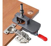 Deuson Charnière de 35 mm - En alliage d'aluminium - Avec guide de perçage précis - Pour armoires de porte, travail du bois, bricolage