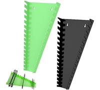 Deuson Lot de 2 organiseurs de clés à molette en plastique pour armoires et outils de rangement standard pour clés de garage de 5 mm à 27 mm