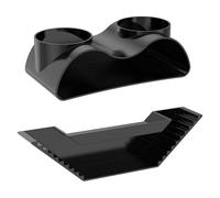Deuson Lot de 2 tunnels souterrains pour aquariums d'eau douce et d'eau de mer (noir)