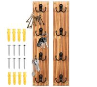 Deuson Organiseur de rangement en bois pour lunettes de soleil - Polyvalent - Facile à installer - Support de rangement pour lunettes de vue - Support vertical solide pour clés - Économie d'espace -