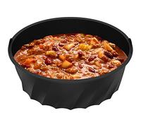 Deuson Silicone Louleur d'alcoolisme Lent pour 7-8qt Pot réutilisable Insert DE Silicone SLIQUE Slow avec LA Ligne Le Slow DOLD DOLKING Insert Digne RÉSERVATEUR CHATE(Noir)