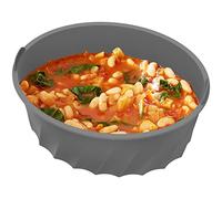 Deuson Silicone Louleur d'alcoolisme Lent pour 7-8qt Pot réutilisable Insert DE Silicone SLIQUE Slow avec LA Ligne Le Slow DOLD DOLKING Insert Digne RÉSERVATEUR CHATE(Gris)
