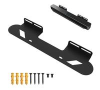 Deuson Support de barre de son pour Sonos Beam, cadre de haut-parleur en métal inoxydable, support mural robuste pour Sonos Beam Gen 1 et Gen 2, en dessous ou au-dessus du téléviseur (noir)