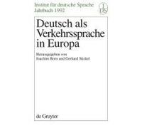 Deutsch Als Verkehrssprache In Europa