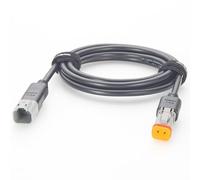 Deutsch DT Series Câble d'extension à 2 broches DT04-2P vers DT06-2S 16 AWG étanche compatible avec les équipements d'automatisation industrielle tels que les contacts Turck et Phoenix 2 m