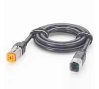 Deutsch DT04-6P vers DT06-6S Câble d'extension 16 AWG 6 broches étanche scellé robuste pour automobile industrielle, sans coupe, rallonge Plug Play 2 m