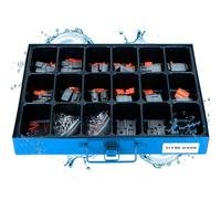 DEUTSCH DTM0406 Boîte d'assortiment de fiches série DTM I 7,5 A I Température de fonctionnement -55 °C à +125 °C I Résistant aux vibrations I Résistant à la corrosion I Joint en silicone I Contacts