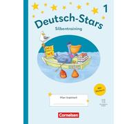 Deutsch-Stars 1. Schuljahr - Lesetraining Ausgabe 2025 - Silbentraining - Übungsheft: Mit Lösungen und digitalen Medien