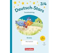 Deutsch-Stars 3./4. Schuljahr - Ausgabe 2025 - Lesetraining für Krimifans - Übungsheft: Mit Lösungen und digitalen Medien