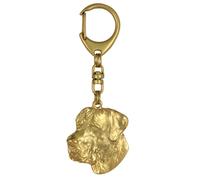 Deutsche Dogge, Ulmer Dogge, Grande Dogge II - Porte-clés Doré Plaqué Or