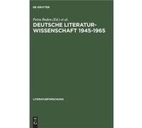 Deutsche Literaturwissenschaft 19451965 by Rainer RosenbergPetra Boden Hardcover Book Petra Boden, Rainer Rosenberg (Auteur)