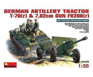 Deutsche T-70+76,2mm Fk 288 Mit Crew - 1:35e - Miniart
