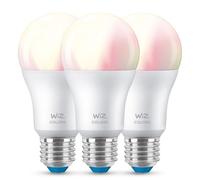 Deutsche Telekom Lot de 3 ampoules LED WiZ Tunable White and Color E27 (806 lm), 60 W avec 16 millions de couleurs ou lumière chaude à blanc froid à intensité variable, contrôle intelligent de la