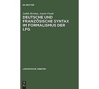 Deutsche Und Französische Syntax Im Formalismus Der Lfg