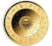 DEUTSCHER MÜNZEXPRESS Balance - Signes du zodiaque - Signe du zodiaque - Édition de collection - Or fin - Sans TVA - Dans une carte d'or - Avec certificat d'authenticité