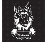 Deutscher Schäferhund Version 9 - Autocollant pour chien, voiture, races de berger allemand, mongrele, mélange, animaux, animaux (également possible selon votre souhait)
