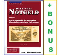 Deutsches-Notgeld-Band-13-Das-Papiergeld-der-deutschen-Eisenbahnen-&-Reichspost