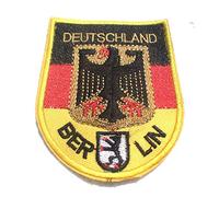 Deutschland, Allemagne, Allemand, Berlin, Allemagne 3,5 x 76 mm Patch, moto pour femme Patch, Jean Patch, Sac à dos Patch, bonnet, Patch, Deutschland Berlin