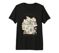 Deutschland Carte Architecture Culture Tradition Emblème T-Shirt Haut de Gamme