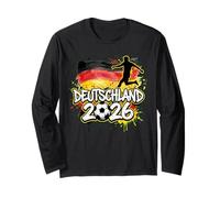 Deutschland DEU 26 Peinture pour Fan Motif Drapeau Allemand Graffiti Art Manche Longue