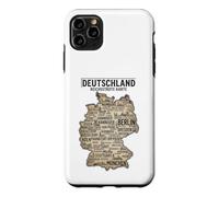 Deutschland Reichsstadte Karte Carte de la Ville Allemande Voyage Coque pour iPhone 11 Pro Max